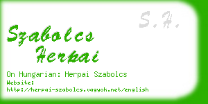 szabolcs herpai business card